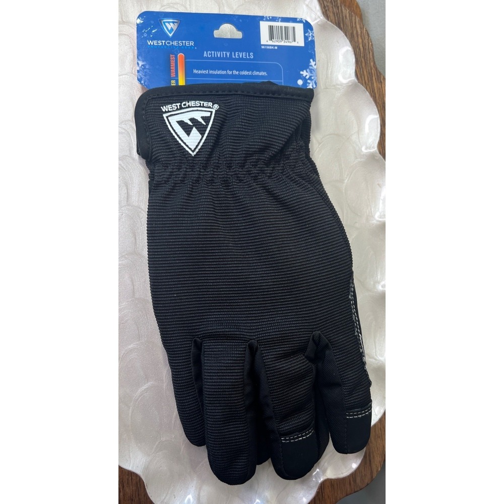 West Chester Insulated Touchscreen‎ Winter Gloves Black Medium NWT - Picture 6 of 8